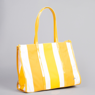 Τσάντες και Σακίδια, Γυναικεία τσάντα  Zomia Carpisa κίτρινη   ύφασμα - Kalapod.gr